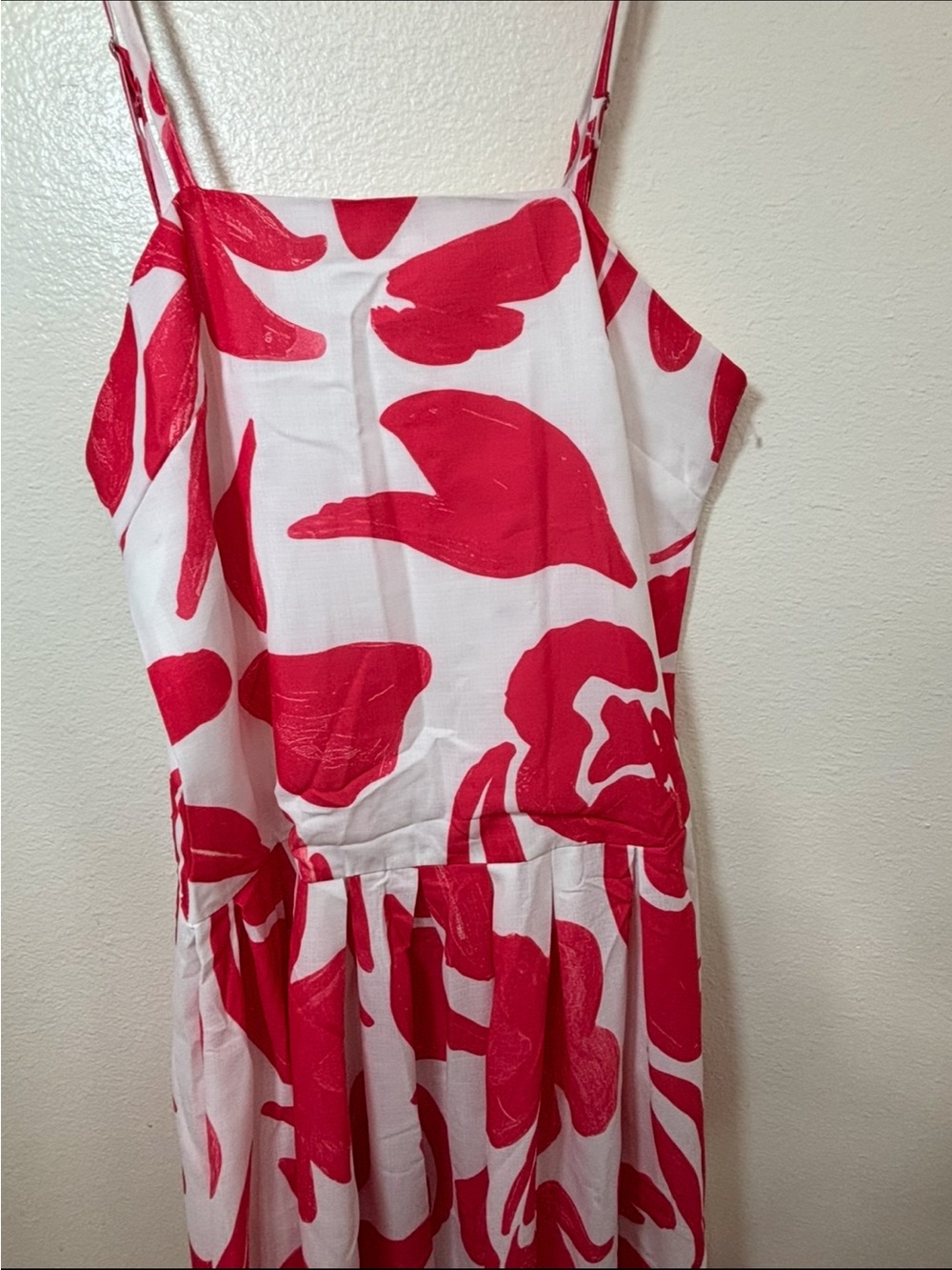 Spaghetti Strap Pink Floral Maxi summer beach Dress - Picture 5 of 9
